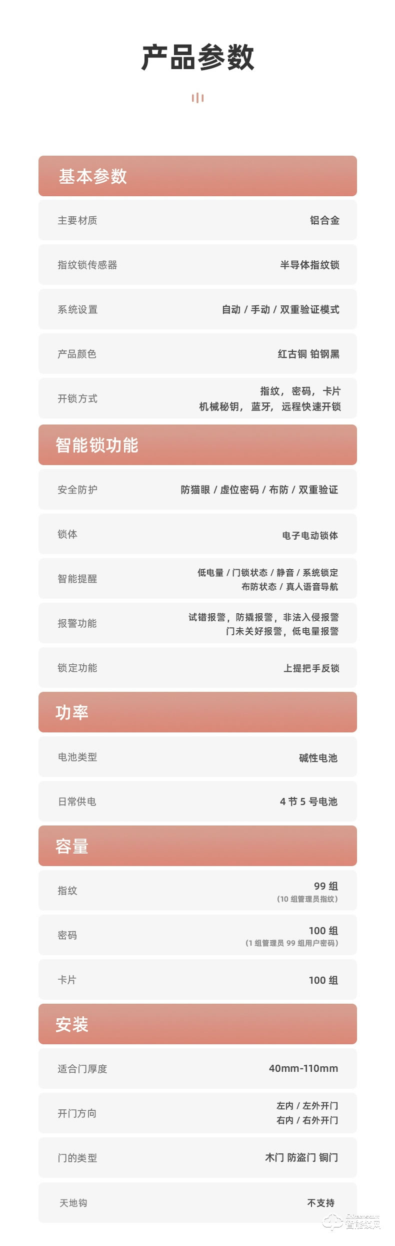 琨山通用智能锁 D7家用防盗门视频智能锁